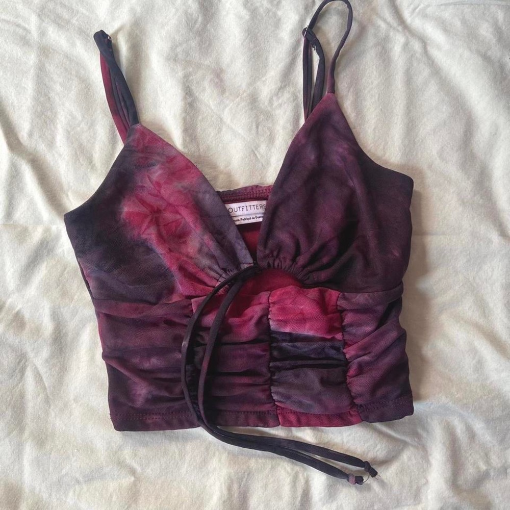 Mesh pink dye top from Urban Outfitters